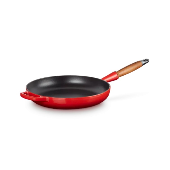 Le Creuset koekenpan rond met open greep ø 28 cm gietijzer kersrood