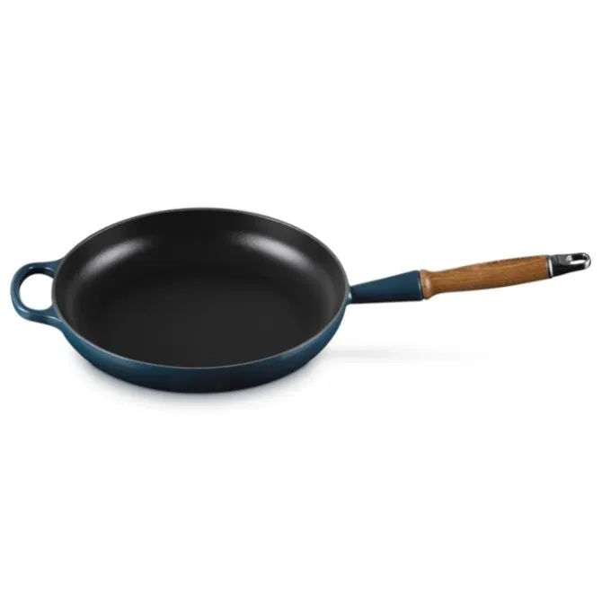 Le Creuset koekenpan rond met open greep ø 28 cm gietijzer Nuit