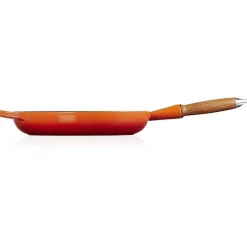 Le Creuset koekenpan rond met open greep ø 28 cm gietijzer vulcanique