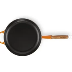 Le Creuset koekenpan rond met open greep ø 28 cm gietijzer vulcanique