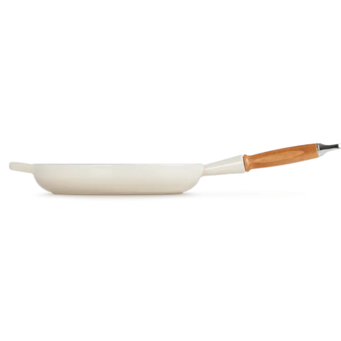 Le Creuset koekenpan rond met open greep ø 28 cm gietijzer meringue