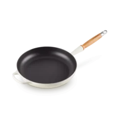 Le Creuset koekenpan rond met open greep ø 28 cm gietijzer meringue