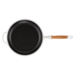 Le Creuset koekenpan rond met open greep ø 28 cm gietijzer meringue