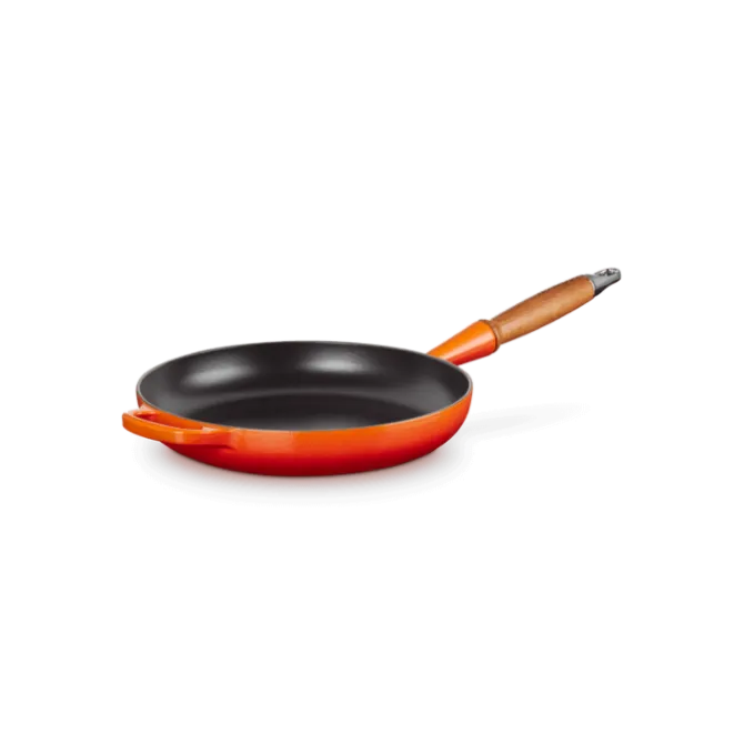 Le Creuset koekenpan rond met open greep ø 26 cm gietijzer vulcanique