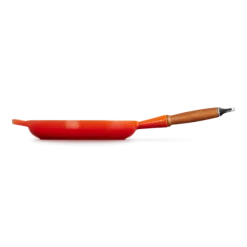 Le Creuset koekenpan rond met open greep ø 26 cm gietijzer vulcanique