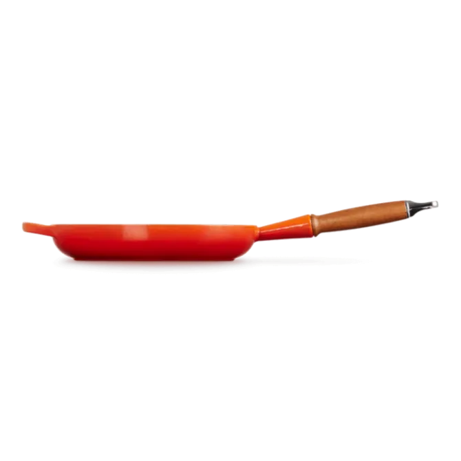 Le Creuset koekenpan rond met open greep ø 26 cm gietijzer vulcanique