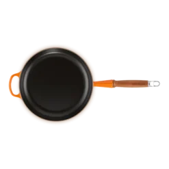 Le Creuset koekenpan rond met open greep ø 26 cm gietijzer vulcanique