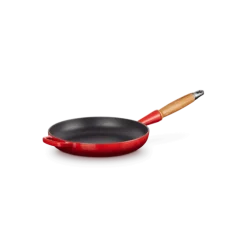 Le Creuset koekenpan rond met open greep ø 24 cm gietijzer kersrood