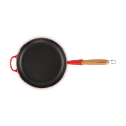 Le Creuset koekenpan rond met open greep ø 24 cm gietijzer kersrood