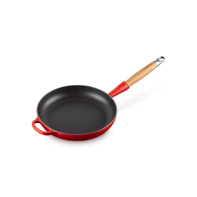 Le Creuset koekenpan rond met open greep ø 24 cm gietijzer kersrood