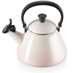 Le Creuset Kone fluitketel 1,6 liter staal Shell Pink