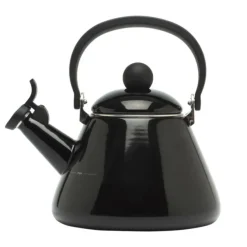 Le Creuset Kone fluitketel 1,6 liter staal zwart glans