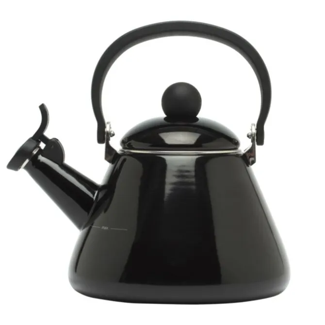 Le Creuset Kone fluitketel 1,6 liter staal zwart glans