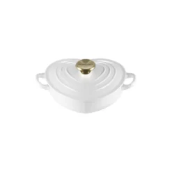 Le Creuset lage braadpan hartvormig ø 20 cm gietijzer White
