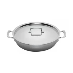 Le Creuset Magnetik lage braadpan met anti-aanbaklaag ø 30 cm rvs glans