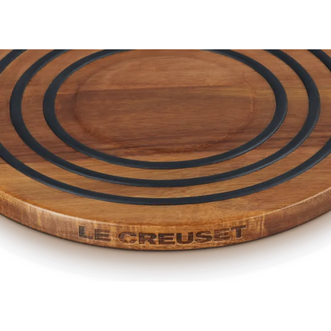 Le Creuset magnetische onderzetter ø 20 cm acaciahout