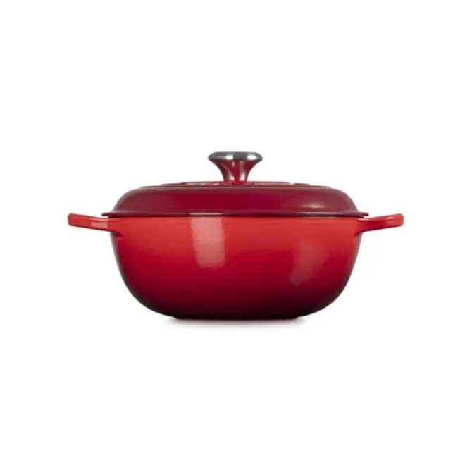 Le Creuset Marmite met hoge deksel ø 26 cm gietijzer kersrood