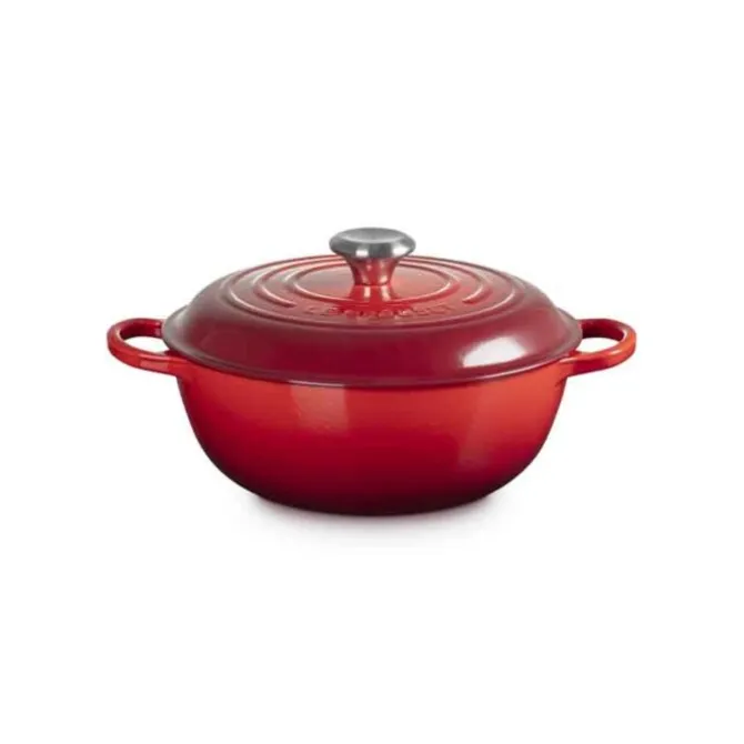 Le Creuset Marmite met hoge deksel ø 26 cm gietijzer kersrood