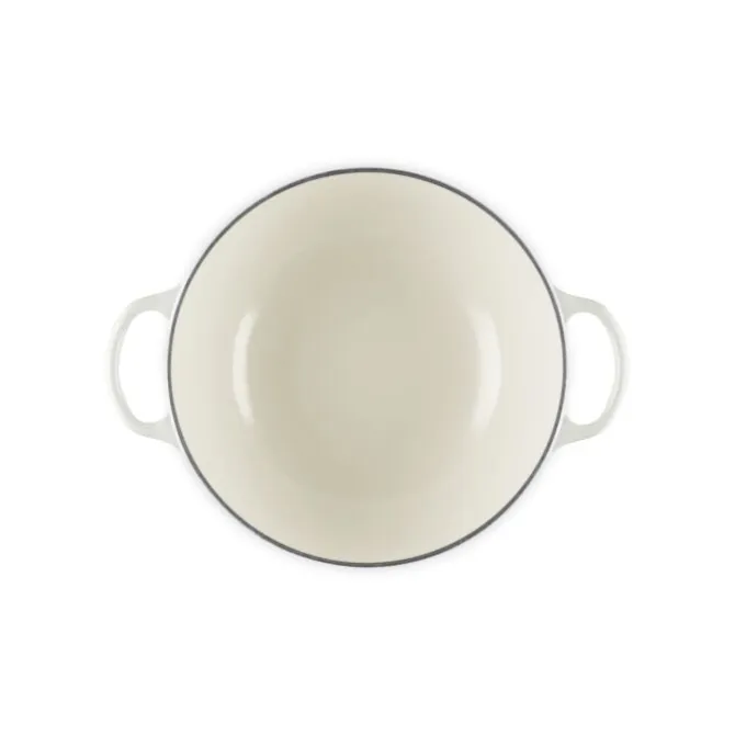 Le Creuset Marmite wok-braadpan ø 22 cm gietijzer Meringue