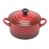Le Creuset minipan ø 10 cm aardewerk kersrood