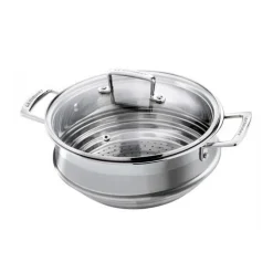Le Creuset multi-stoommand voor 20/24 cm pannen rvs met deksel