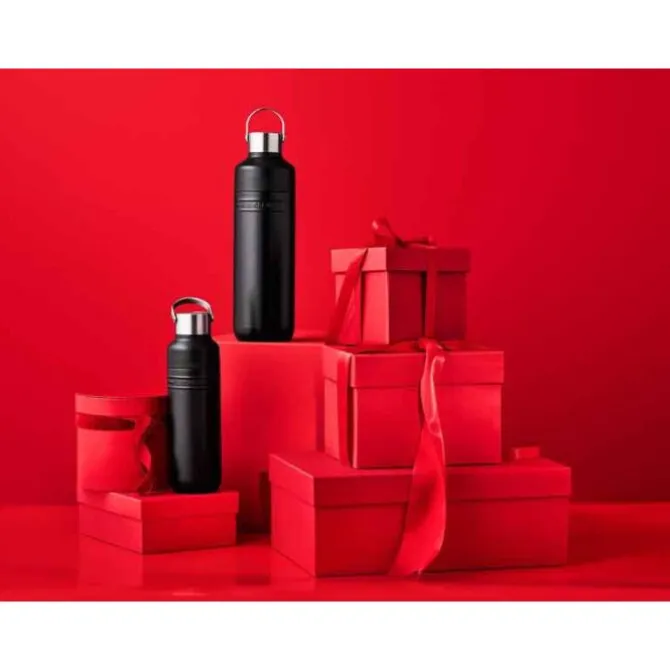 Le Creuset On The Go drinkfles 500 ml rvs mat zwart