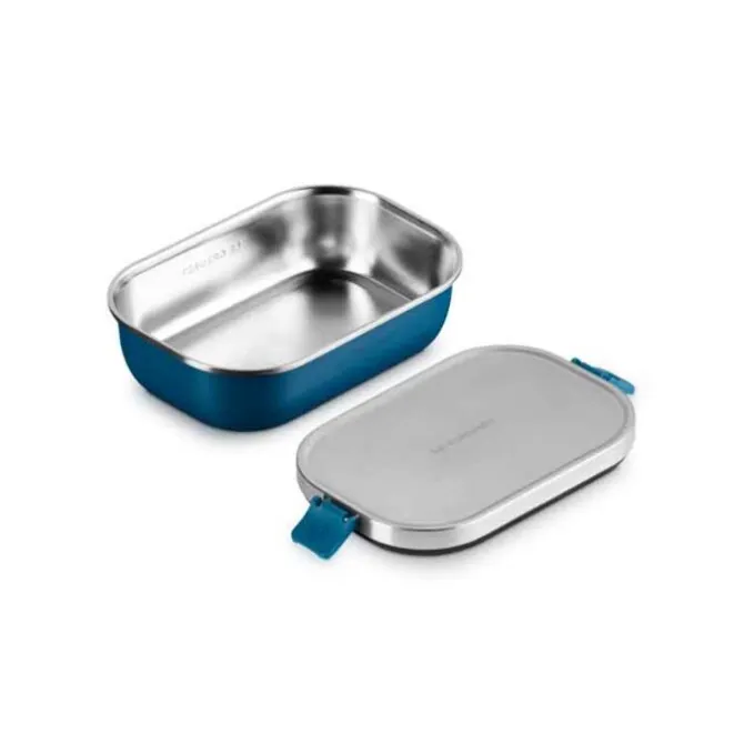 Le Creuset On The Go lunchbox 900 ml rvs Deep Teal