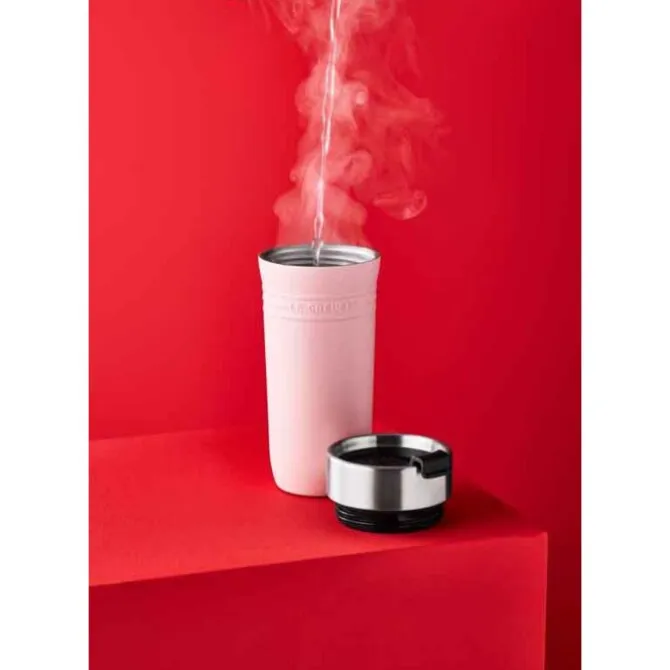 Le Creuset On The Go thermosbeker 350 ml rvs Shell Pink