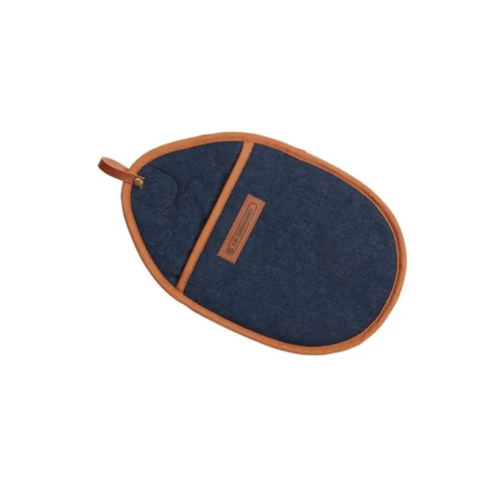 Le Creuset pannenlap 31 x 21 cm textiel Denim