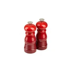 Le Creuset peper- en zoutmolen 11 cm kunststof kersrood 2-delig