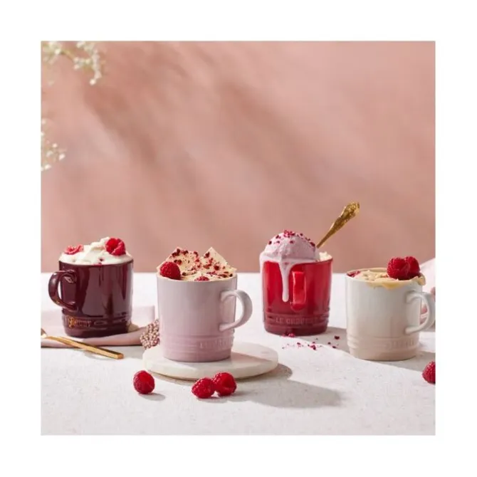 Le Creuset Petits Fours Collection mok 350 ml aardewerk diverse kleuren 4 stuks