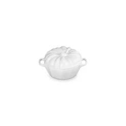 Le Creuset pompoen mini braadpan ø 11 cm aardewerk wit