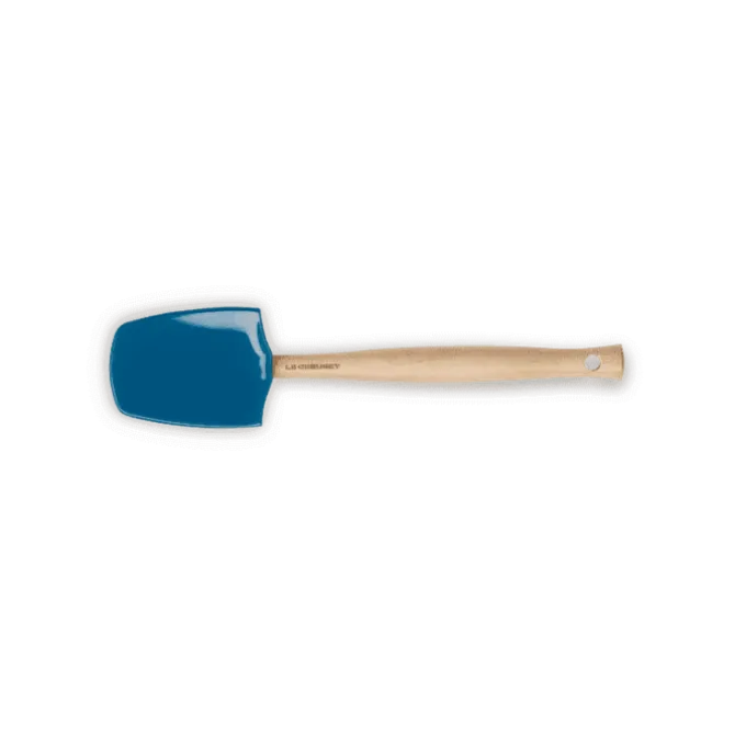 Le Creuset Premium grote lepelspatel 28 cm silicone Deep Teal
