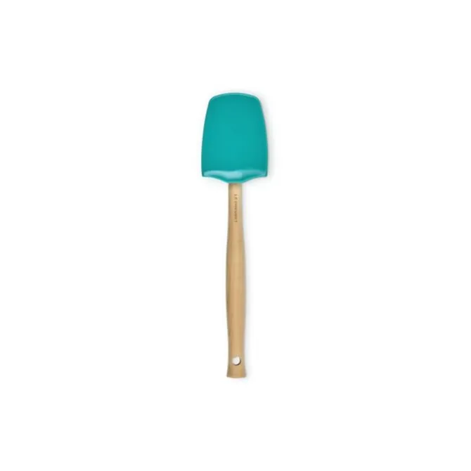 Le Creuset Premium grote lepelspatel 28 cm silicone Bleu Riviera