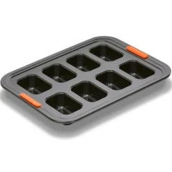 Le Creuset Pâtiliss bakvorm voor 8 mini-cakes staal zwart