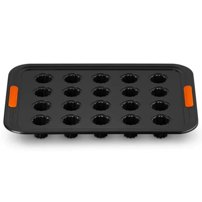 Le Creuset Pâtiliss bakvorm voor 20 mini-cannelés staal zwart