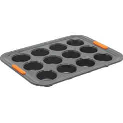 Le Creuset Pâtiliss bakvorm voor 12 muffins staal zwart