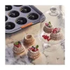 Le Creuset Pâtiliss bakvorm voor 12 mini-tulbanden staal zwart