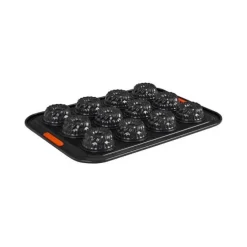 Le Creuset Pâtiliss bakvorm voor 12 mini-tulbanden staal zwart