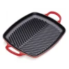 Le Creuset rechthoekige grill 30 cm gietijzer kersrood