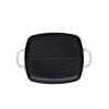 Le Creuset rechthoekige grill 30 cm gietijzer mat zwart