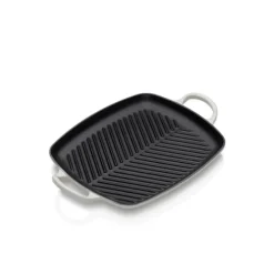 Le Creuset rechthoekige grill 30 cm gietijzer Meringue