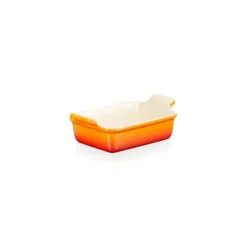 Le Creuset rechthoekige ovenschaal 19 x 14 cm aardewerk vulcanique