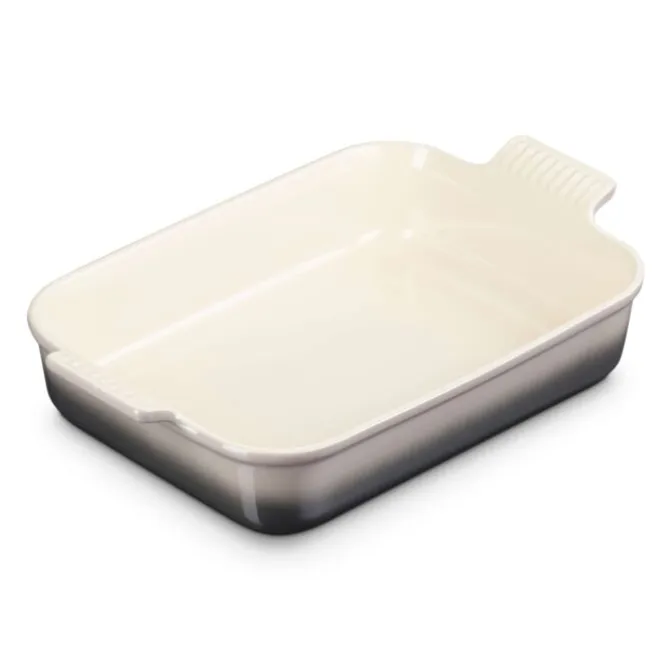 Le Creuset rechthoekige ovenschaal 32 x 24 cm aardewerk Flint