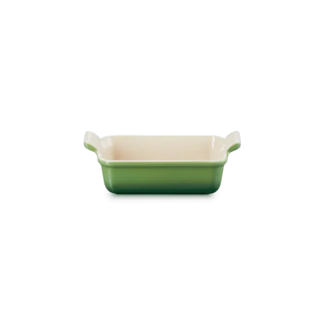Le Creuset rechthoekige ovenschaal 19 x 14 cm aardewerk bamboo