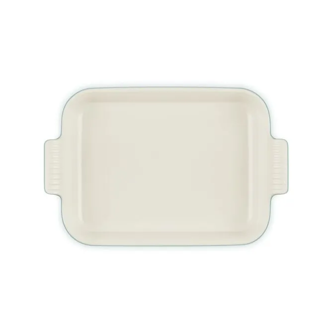 Le Creuset rechthoekige ovenschaal 32 x 24 cm aardewerk Bleu Riviera
