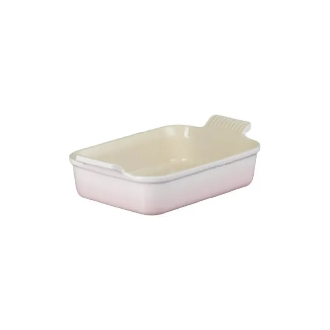 Le Creuset rechthoekige ovenschaal 26 x 19 cm aardewerk Shell Pink