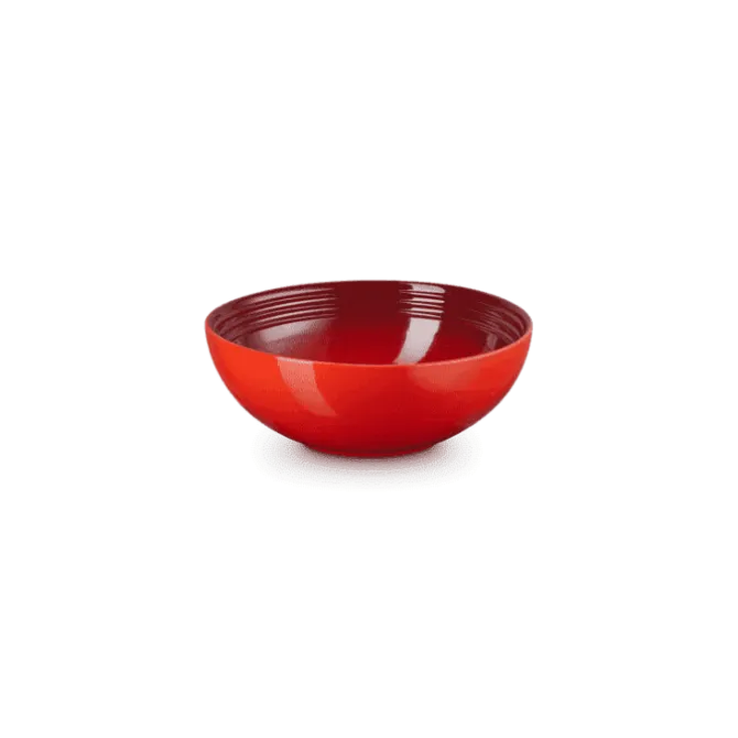 Le Creuset saladeschaal 2,2 liter ø 24 cm aardewerk kersrood
