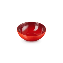 Le Creuset saladeschaal 2,2 liter ø 24 cm aardewerk kersrood