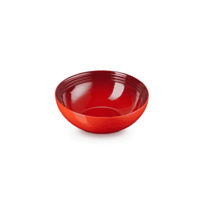 Le Creuset saladeschaal 2,2 liter ø 24 cm aardewerk kersrood